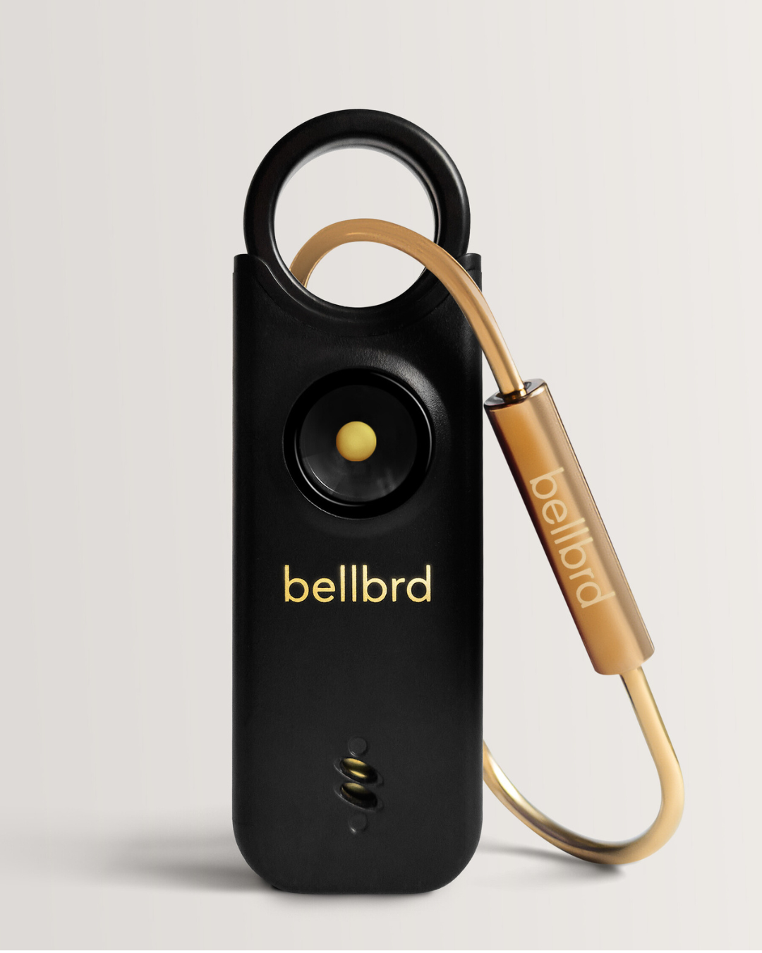 Bellbrd personal safety alarm and travel door alarm in black (Noir)