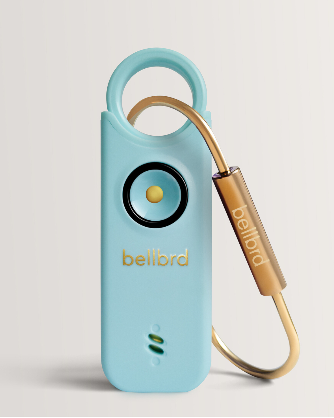 Bellbrd compact safety alarm and travel accessory for women (Aqua)